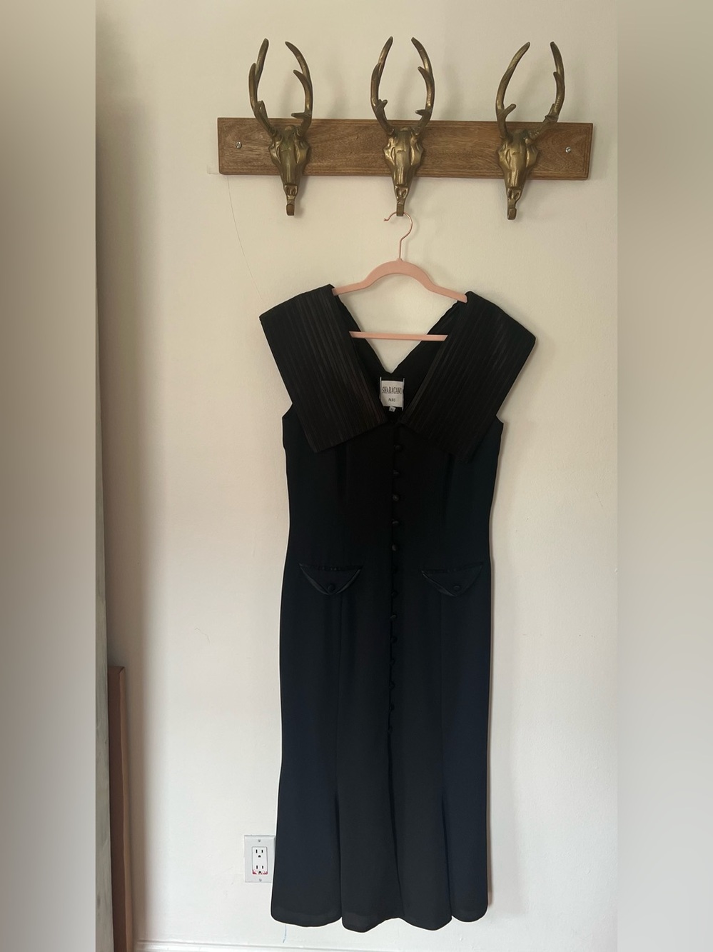 Sharagano tuxedo dress